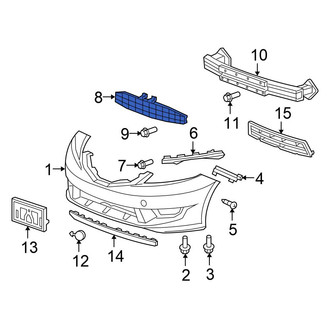 Honda OE - Front Bumper Impact Absorber