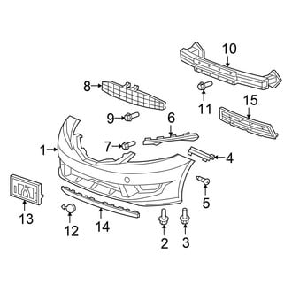Honda OE - Front Bumper & Grille - Bumper & Components