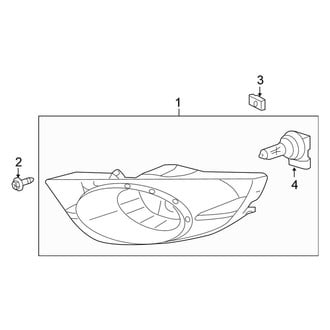 Honda OE - Front Lamps - Fog Lamps (Base / DX / EX / LX / Sport)