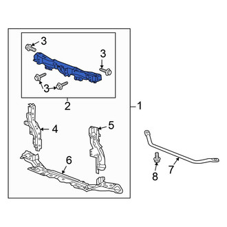 Honda OE - Front Upper Radiator Support Tie Bar
