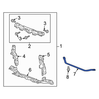 Honda OE - Radiator Support Panel Reinforcement