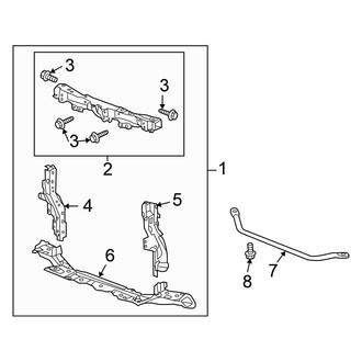Honda OE - Radiator Support
