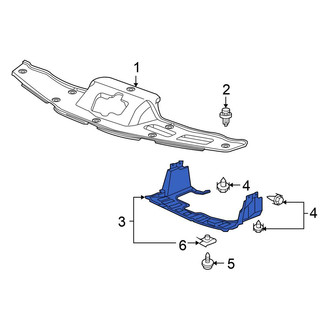 Honda OE - Front Radiator Support Splash Shield