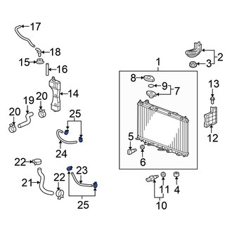 Honda OE - Transmission Oil Cooler Line Clamp