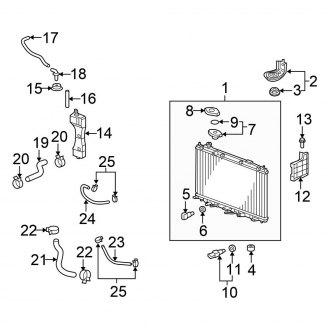 2012 Honda Fit OEM Engine Cooling Parts - Radiators | CARiD