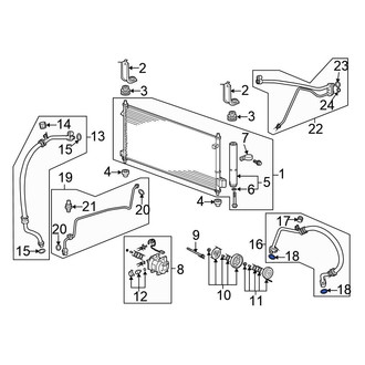 Honda OE - A/C Refrigerant Line O-Ring