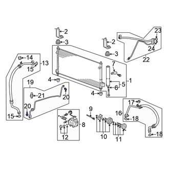 Honda OE - A/C Line O-Ring