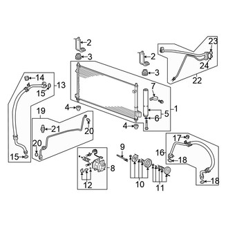 Honda OE - A/C Refrigerant Line O-Ring