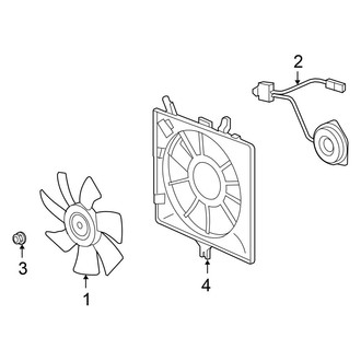Honda OE - Air Conditioner & Heater - Condenser Fan
