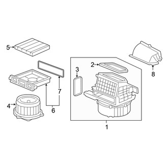 Honda OE - Air Conditioner & Heater - Blower Motor & Fan (Base / Sport)