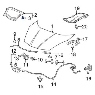 Honda OE - Hood Insulation Pad Clip