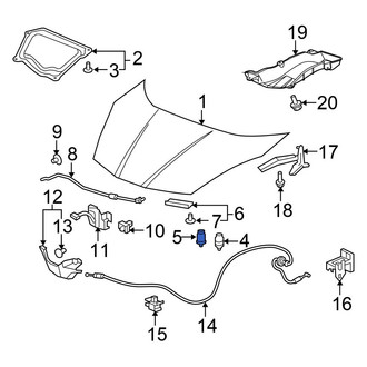 Honda OE - Inner Hood Stop Buffer