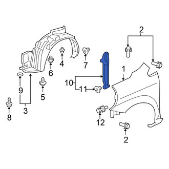 Honda OE - Right Fender Seal