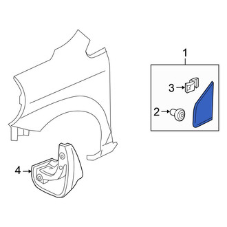 Honda OE - Left Fender Molding