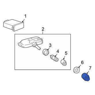 Honda OE - Tire Pressure Monitoring System (TPMS) Sensor Nut