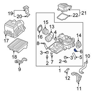 Honda OE - Air Filter Housing Lid Clip