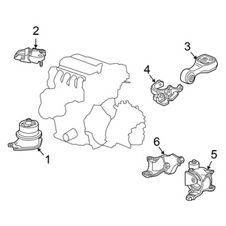 Honda OE - Engine / Transaxle - Engine & Transmission Mounting (Automatic Tr)