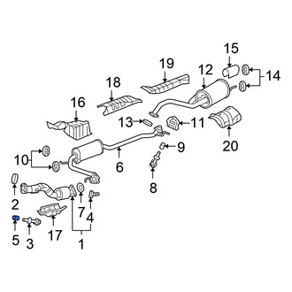 Honda OE - Front Exhaust Bolt Spring