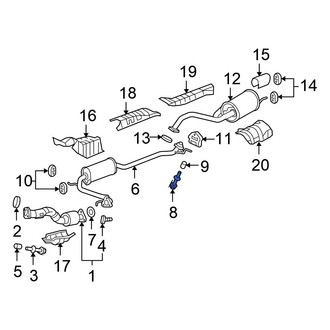 Honda OE - Rear Exhaust Bolt