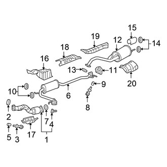Honda OE - Exhaust System - Exhaust Components