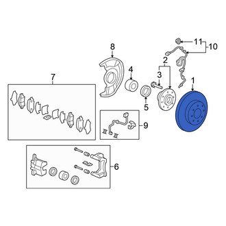 Honda OE - Front Disc Brake Rotor