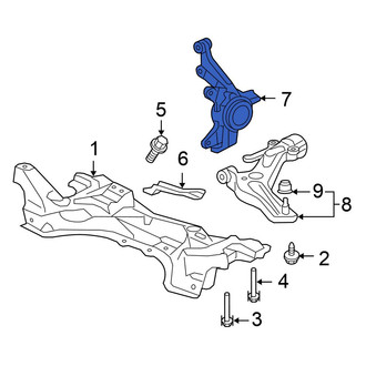 Honda OE - Front Left Steering Knuckle