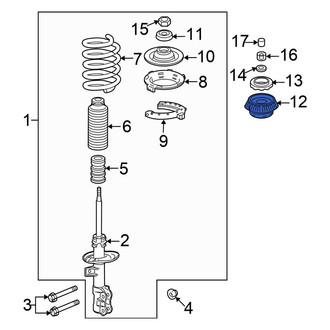 Honda OE - Front Suspension Strut Mount