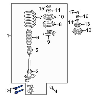 Honda OE - Suspension Strut Bolt