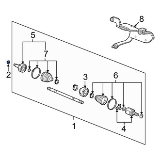 Honda OE - CV Joint Nut