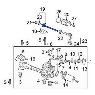 Honda OE - Right Outer Steering Tie Rod End