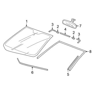 Honda OE - Windshield - Glass