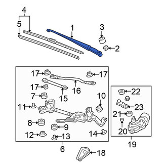 Honda OE - Front Right Wiper Arm