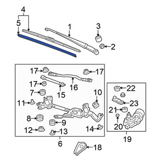 Honda OE - Front Left Wiper Blade Refill