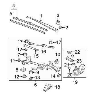 Honda OE - Windshield - Wiper & Washer Components (Wiper Components), (Base / Sport)