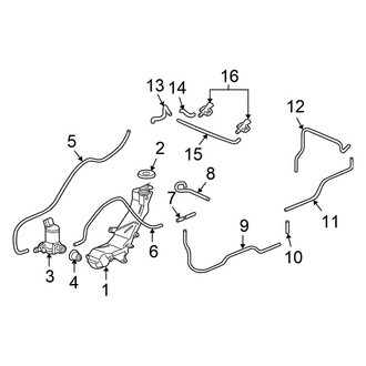 Honda OE - Windshield - Wiper & Washer Components (Washer Components)