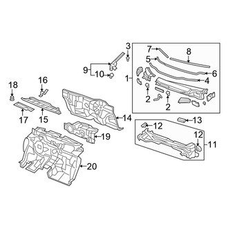 Honda OE - Cowl (Base / DX / DX-A / EX / LX / Sport)