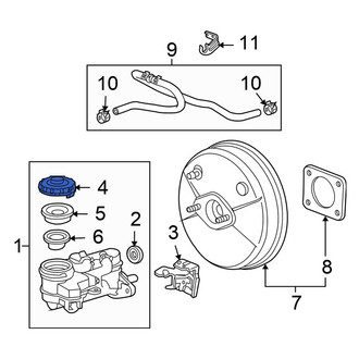Honda OE - Brake Master Cylinder Reservoir Cap