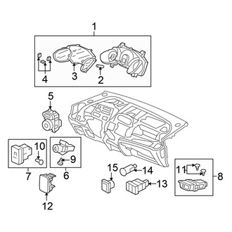 Honda OE - Instrument Panel - Cluster & Switches (Cluster Components & Switches)