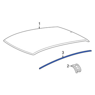 Honda OE - Left Roof Molding