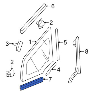 Honda OE - Lower Quarter Panel Reveal Molding
