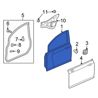 Honda OE - Front Left Door Shell