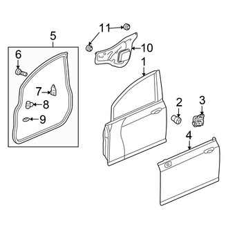 Honda OE - Front Door - Door & Components