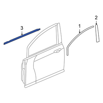 Honda OE - Front Right Door Belt Molding