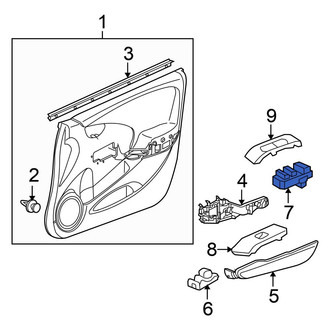 Honda OE - Front Left Door Window Switch