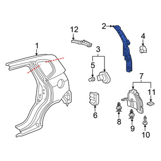 Honda OE - Left Body D-Pillar