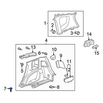 Honda OE - Kick Panel Retainer