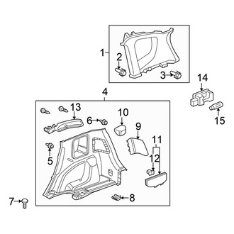 Honda OE - Quarter Panel - Interior Trim