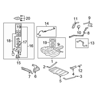 Honda OE - Fuel System Components