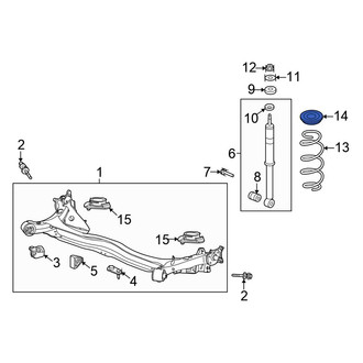 Honda OE - Rear Upper Coil Spring Insulator
