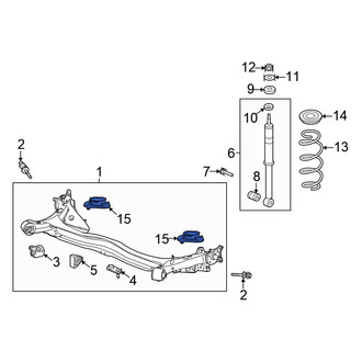 Honda OE - Lower Suspension Subframe Insulator